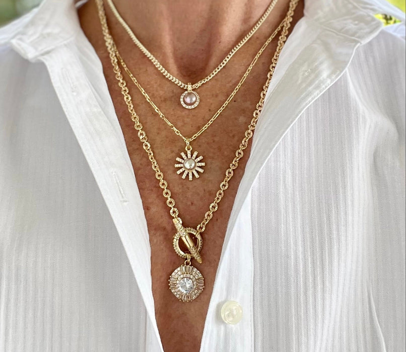 Diamond Toggle Necklace - thechristyfcollection