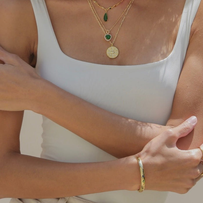 Clear Diamond Dotted Bracelet - thechristyfcollection
