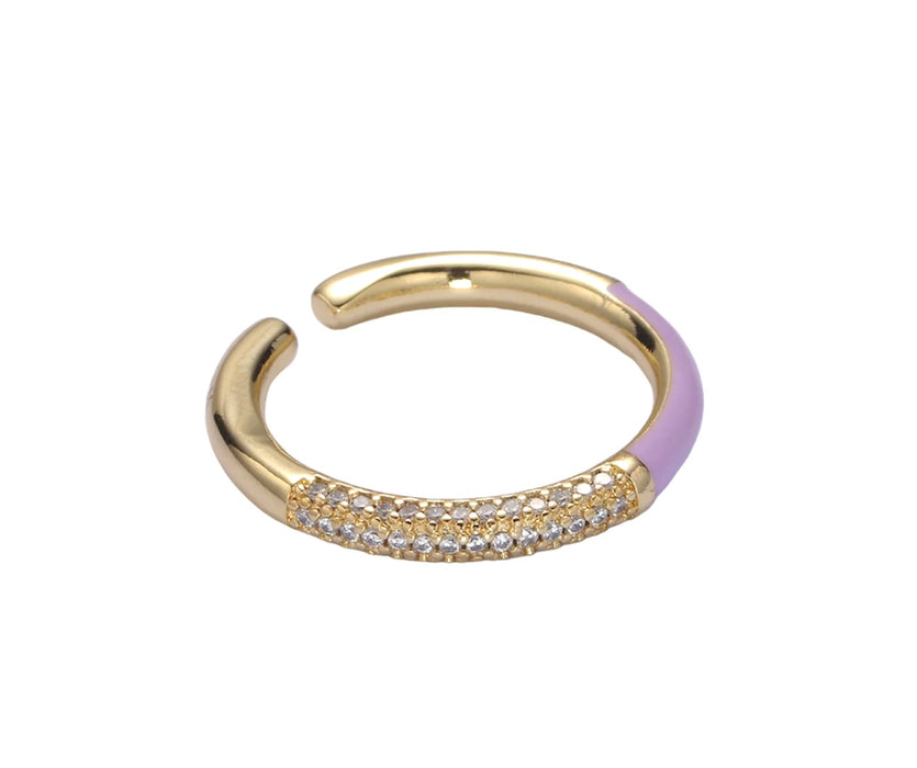 Diamond Enamel Ring