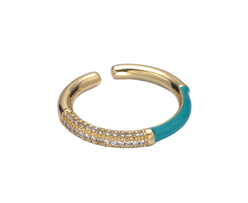 Diamond Enamel Ring