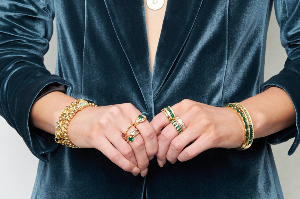 Emerald Ombre Bangle