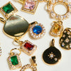 Emerald Crystal Charm - thechristyfcollection