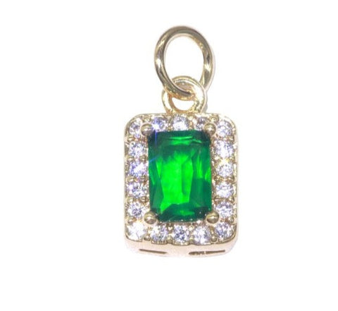 Emerald Crystal Charm