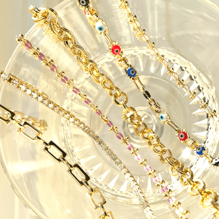 Hip to Be Square Anklet - thechristyfcollection