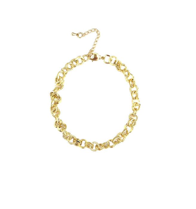 Golden Circles Anklet