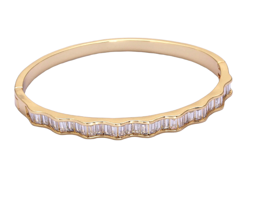 Wavy Baguette Bracelet