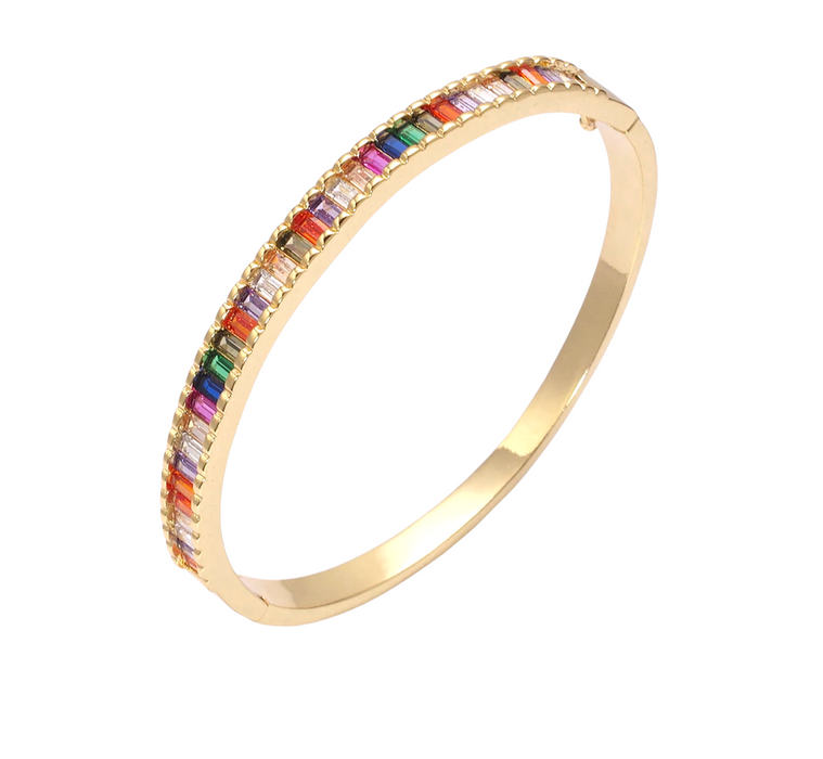 Rainbow Baguette Bracelet