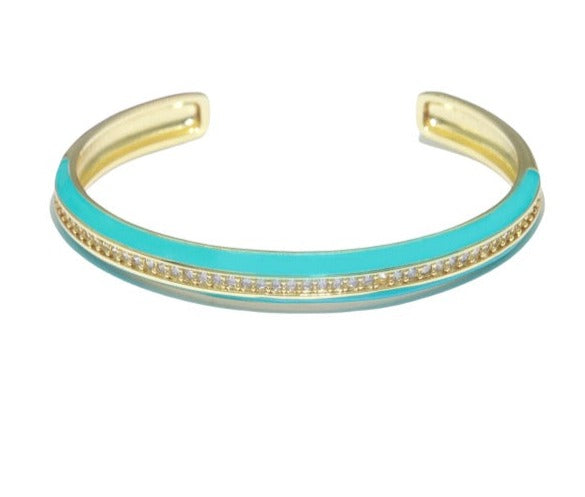 Enamel Cuff Bracelet