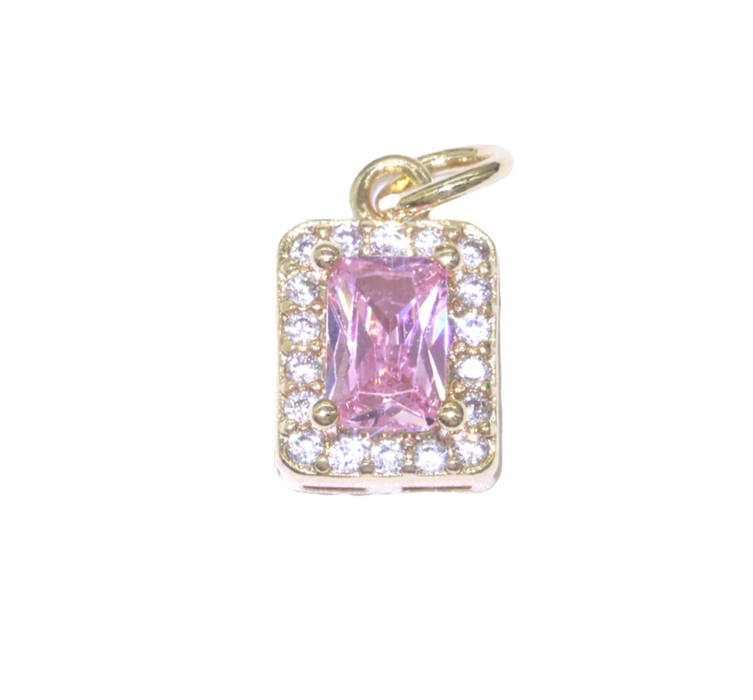 Pink Gemstone Charm