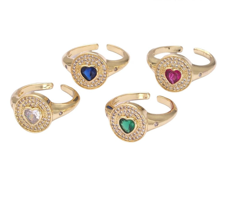 Signet Heart Ring