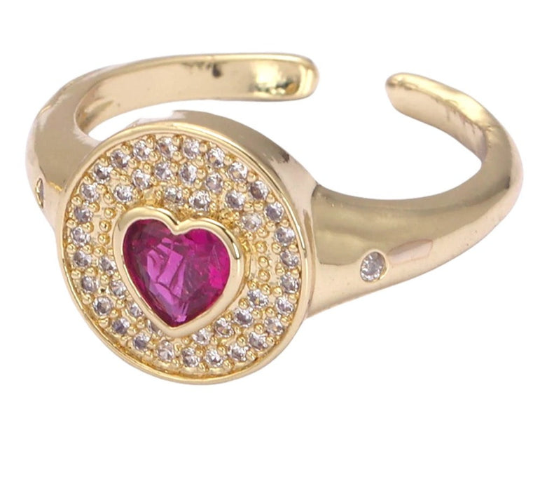 Signet Heart Ring