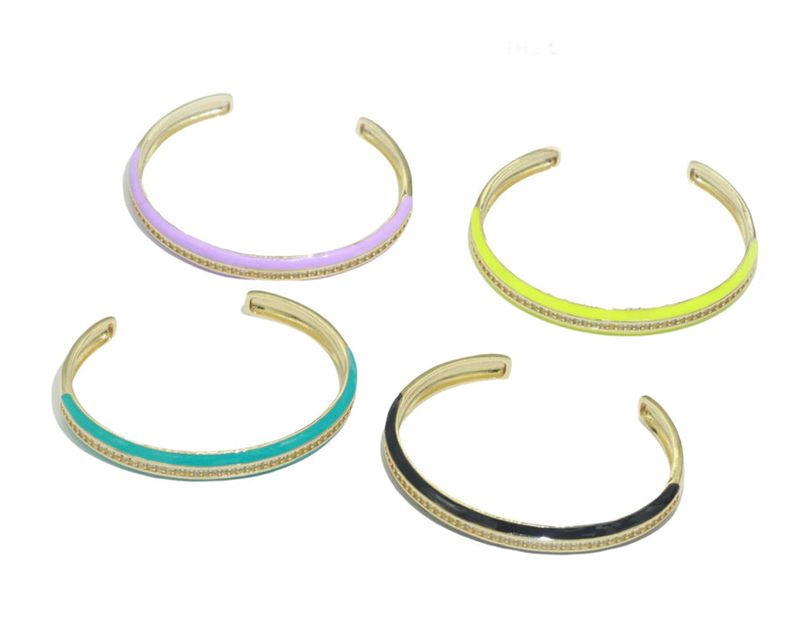 Enamel Cuff Bracelet