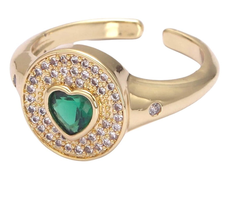 Signet Heart Ring