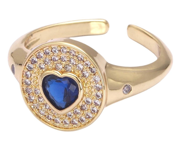 Signet Heart Ring