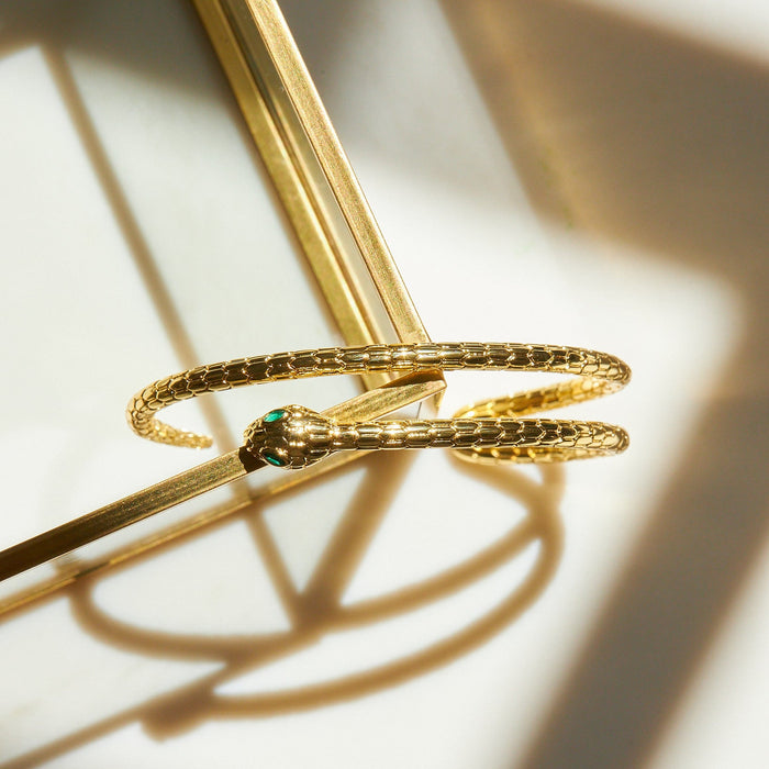 Snake Wrap Bangle - thechristyfcollection