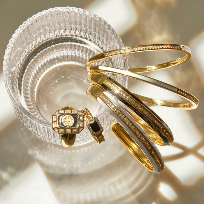 Rectangle Medallion Ring - thechristyfcollection