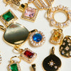 Round Sapphire Charm - thechristyfcollection