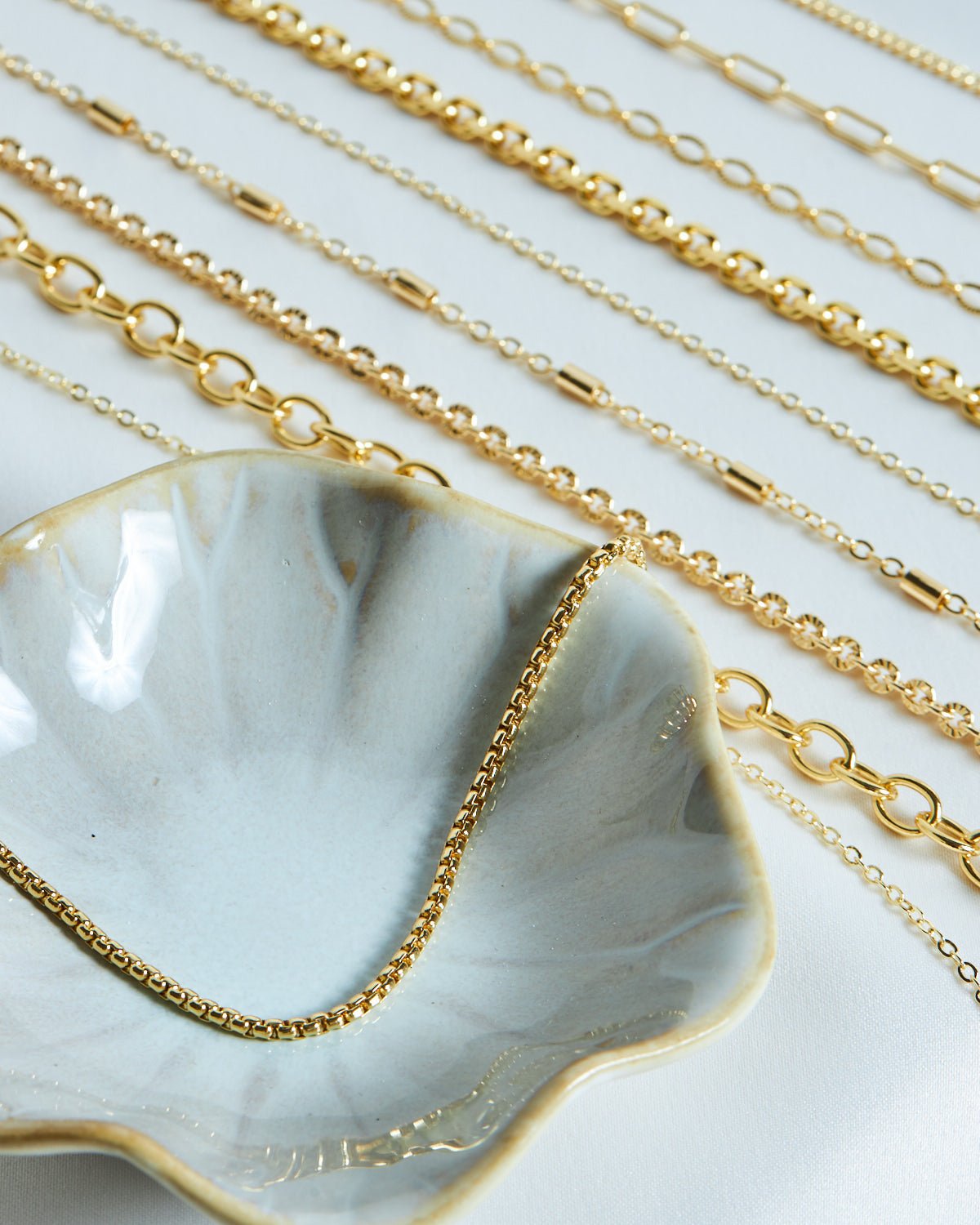 Sleek & Chic Chain - Gold Filled Rope Chain Necklace Multiple 