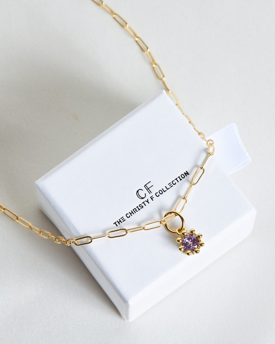 Lavender Crown Necklace