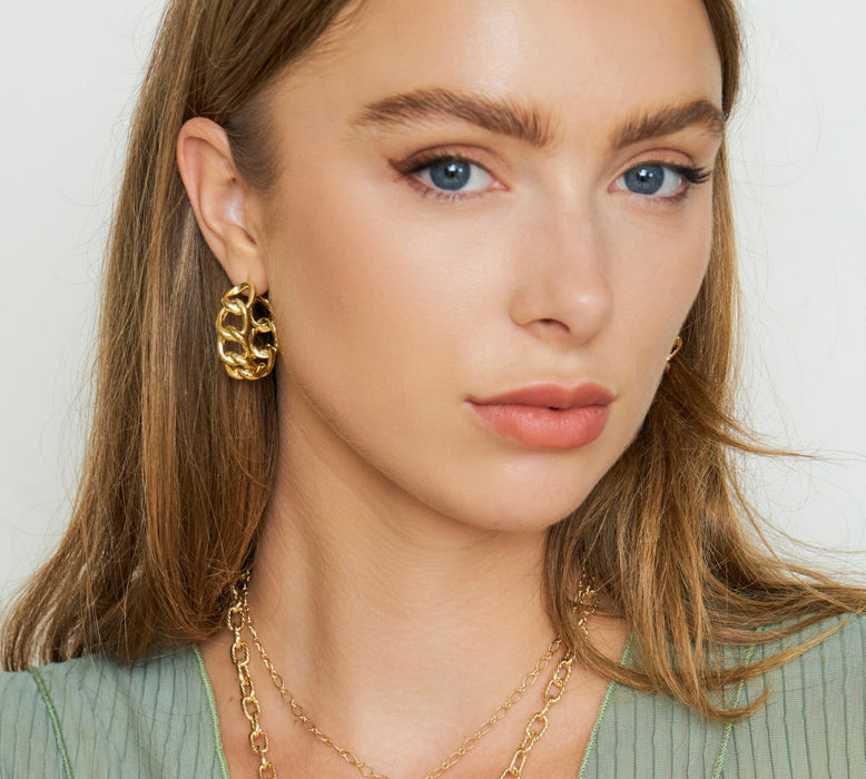 Chain Link Hoops - thechristyfcollection