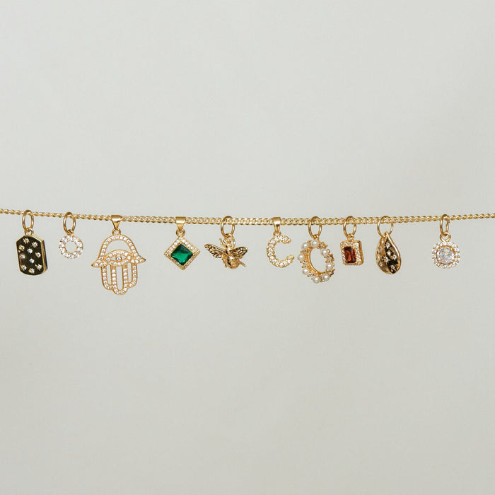 Round Pearl Charm - thechristyfcollection
