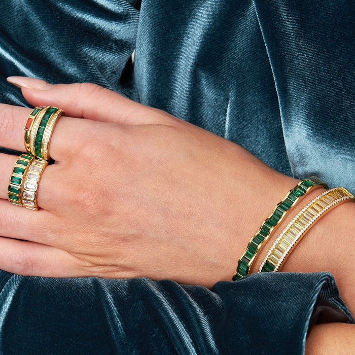 Emerald Statement Band - thechristyfcollection