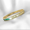 Emerald Ombre Bangle - thechristyfcollection