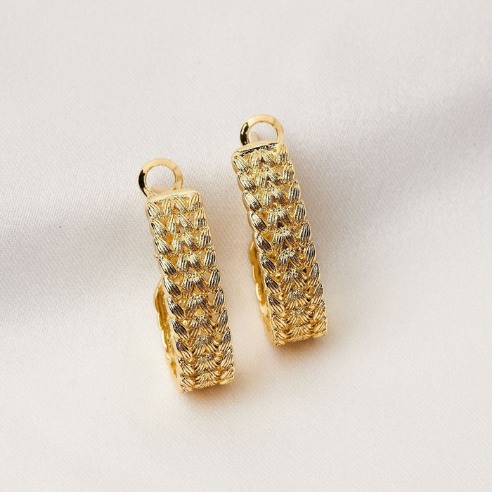Large Braided Hoops - thechristyfcollection